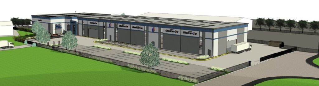 Industrial extension for Glen Farrow, Spalding: 3D visual